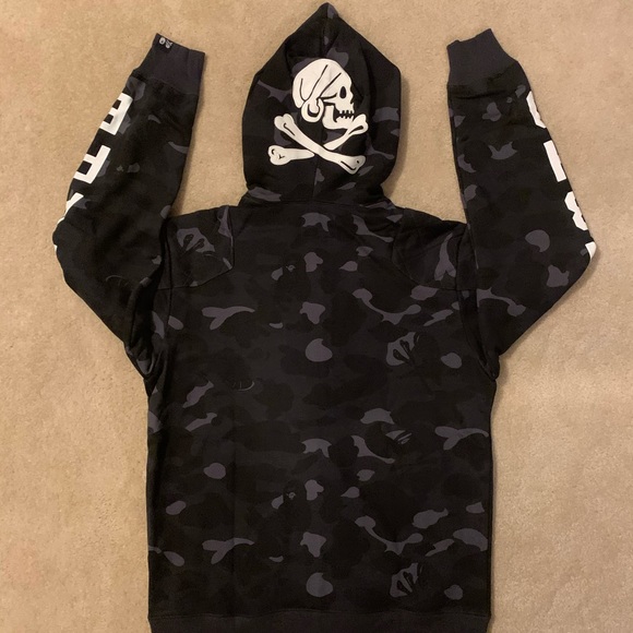 Bape A Bathing Ape X NBHD Shark Hoodie Medium - Picture 2 of 8